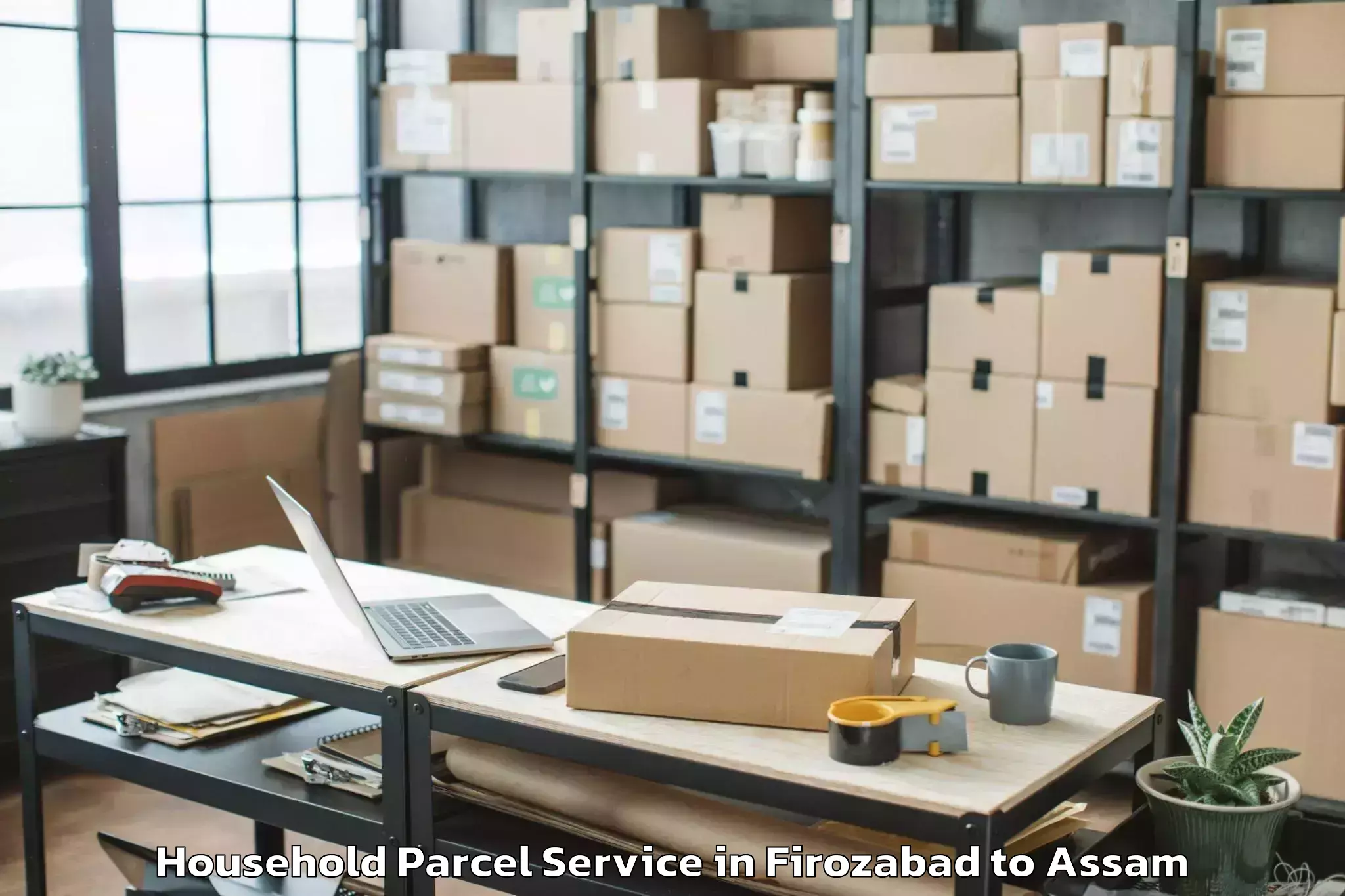 Book Firozabad to Tengakhat Household Parcel Online